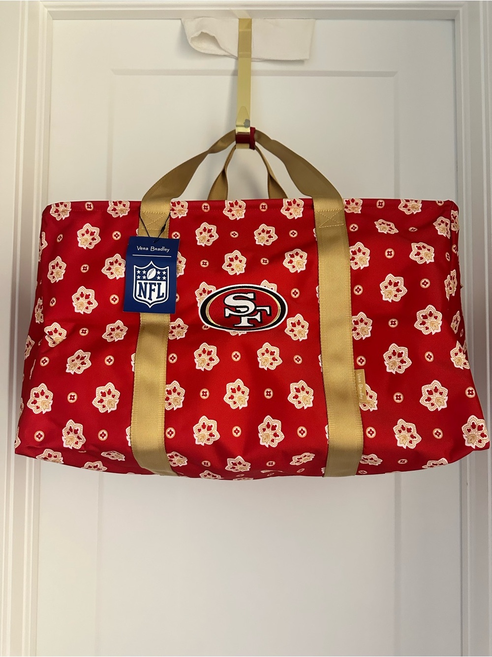 San Francisco 49ers Vera Bradley NFL Large Car Tote NWT